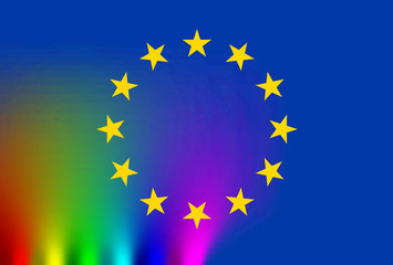 europa bunt vielfalt abstrakt regenbogen