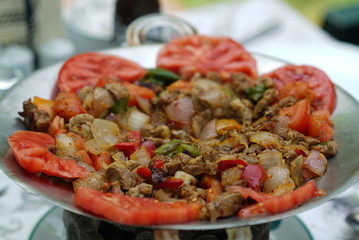 Turkish Meat Sote With Tomato Pepper