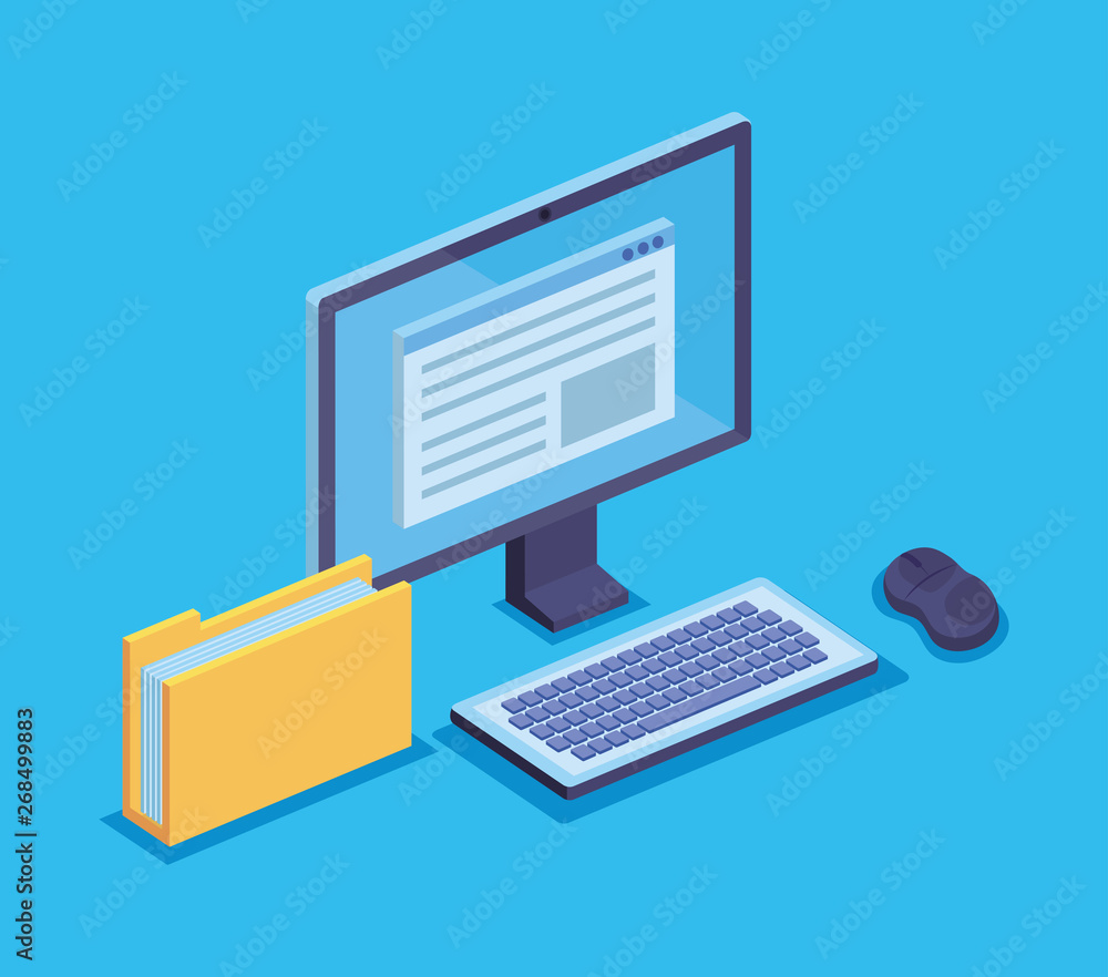 Poster computer technology with document information and folder