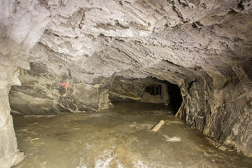 Underground mineshaft gold iron ore tunnel