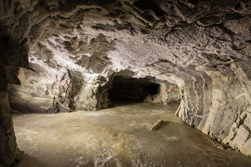 Underground mineshaft gold iron ore tunnel