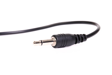 Mini Jack Plug on white background