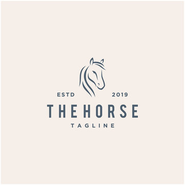 horse vector logo design