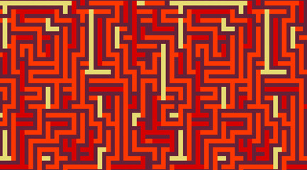 red labyrinth design