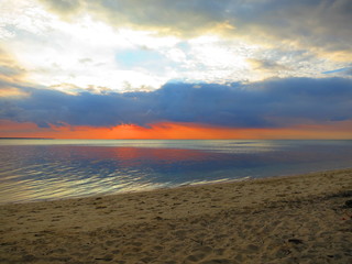 Atardecer en la playa