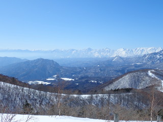 Fototapeta na wymiar 長野の冬景色