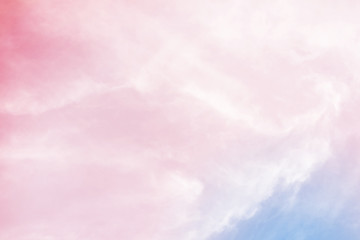 Cloud background with a pastel colour