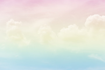 Fototapeta na wymiar Cloud background with a pastel colour