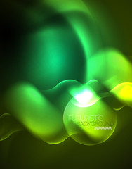 Neon lights vector abstract background