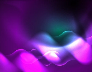 Neon lights vector abstract background