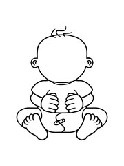 baby ohne gesicht körper lustig kind windel klein ohne kopf schwanger eltern sohn tochter clipart comic cartoon design cool