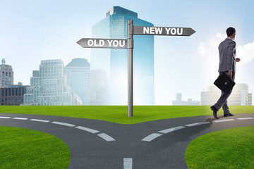 Concept of new and old life