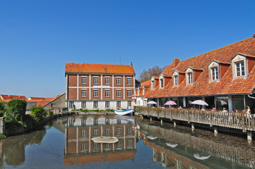 Obraz premium Il villaggio di Wissant, Pas-de-Calais, Hauts-de-France, 