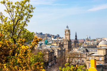 Beautiful view of the city of Edinburgh