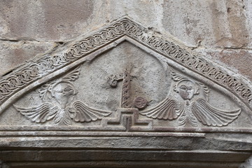 Angels Entablature Relief Detail, Ananuri Fortress Chapel, Georgia