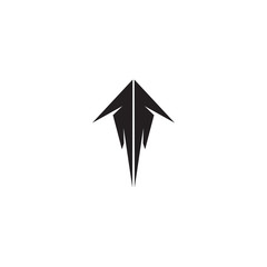 Arrow head logo design vector template