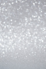 Silver Glitter Bokeh