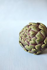 Fototapeta premium artichokes on grey background