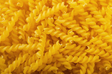 Fusilli spiral pasta background