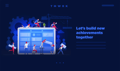 Web site page design template.