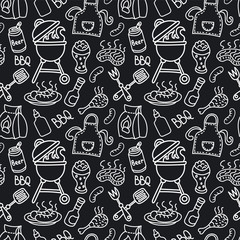 barbecue seamless pattern
