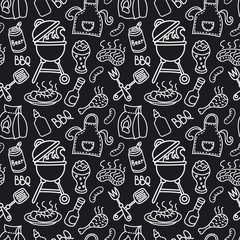 barbecue seamless pattern