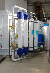 Reverse osmosis system - installation of industrial membrane devices