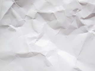 Obraz premium crumpled white paper background
