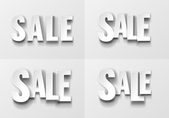 Sale banner template design. Vector illustration.