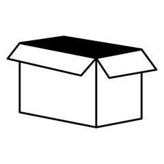 open cardboard box carton