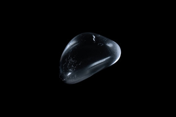 Transparent Hyaline Quartz on Black