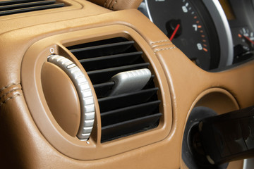 car air conditioning close up