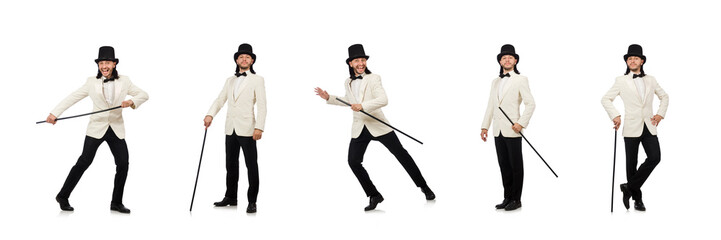 Collage of young man in suit