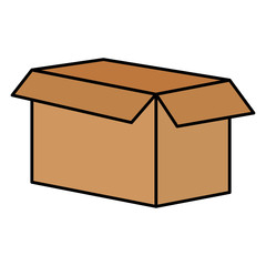 open cardboard box carton