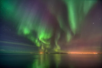 Fotobehang IJsland aurora borealis © federicocappon