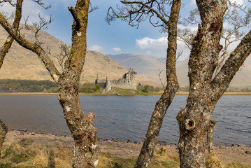 Kilchurn Castle at Loch Awe in the Highlands of Scotland