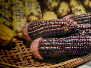 steaminmg the purple corn