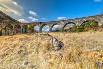 Glenfinnan Viaduct in the scottish Highlands