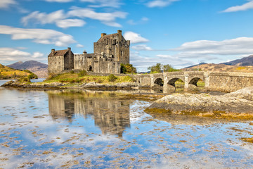 Eilean Donan Castle in Dornie in the Scottish Highlands, Scotland