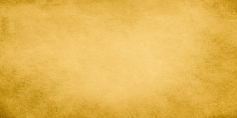 Gold wide grunge vintage paper.