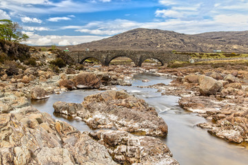 Old Sligachan Bridge on Isle of Skye in Scotland