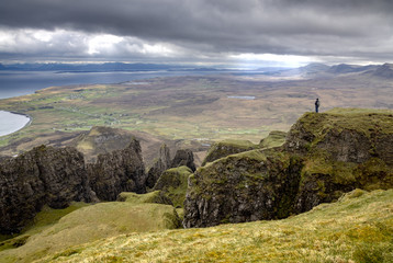 Impression of the Quiraing on Isle of Skye in Scotland