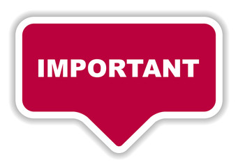red vector banner important