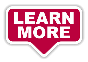 red vector banner learn more