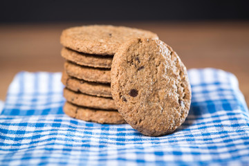 Delicious cookies isolated over a white background