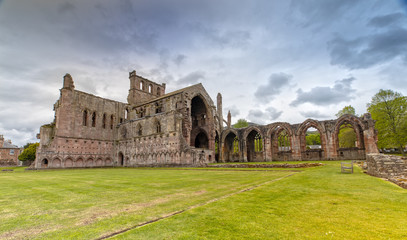 Fototapeta premium Melrose Abbey in the Scottish Borders, Scotland