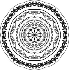 Mandala round decorative pattern for design