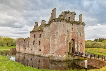 Caerlaverock Castle in Dumfries and Galloway Council Area in Scotland © susanne2688