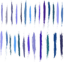 Big collection of black paint brush strokes