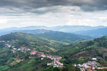 small village in the mountains